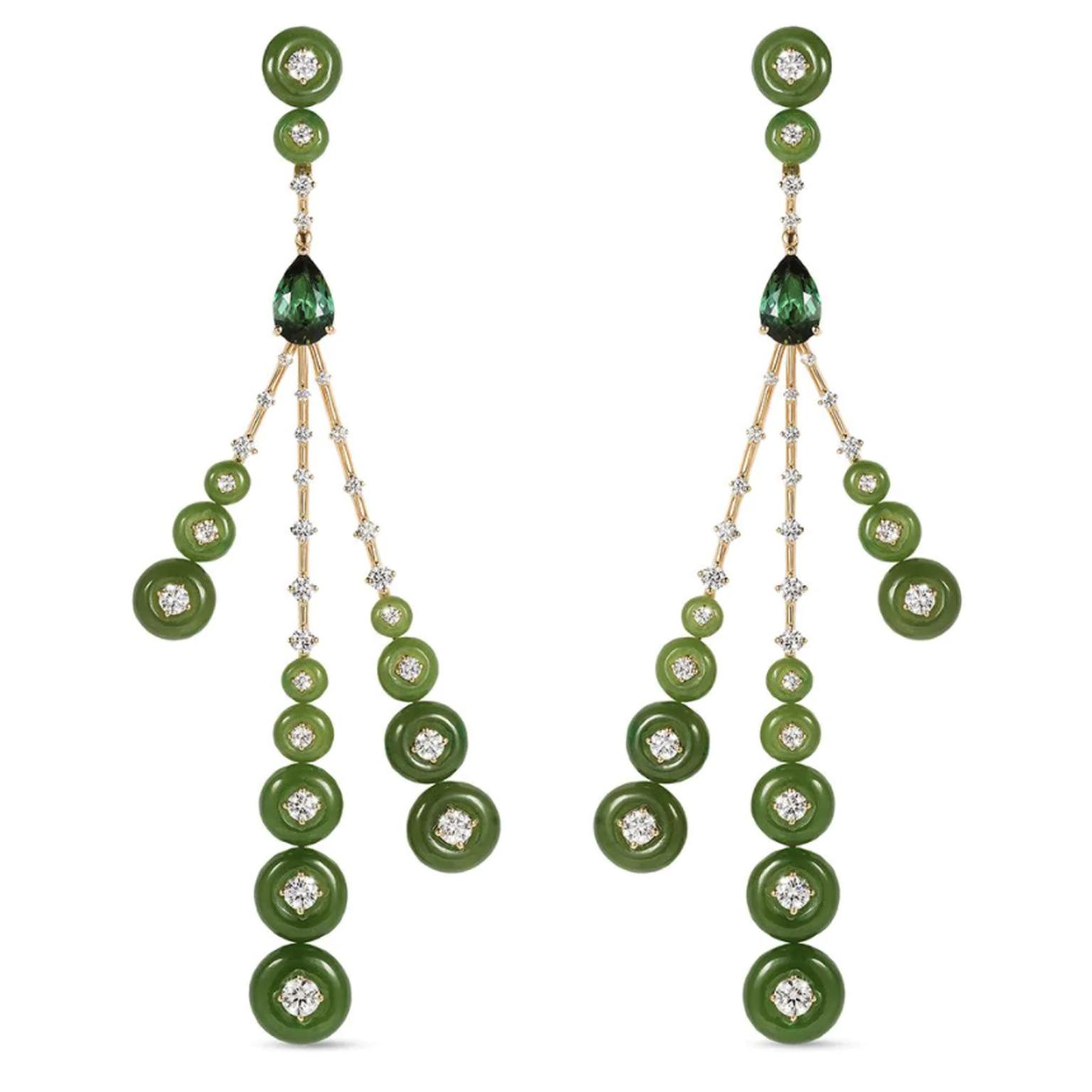 Jade earrings by Fernando Jorge