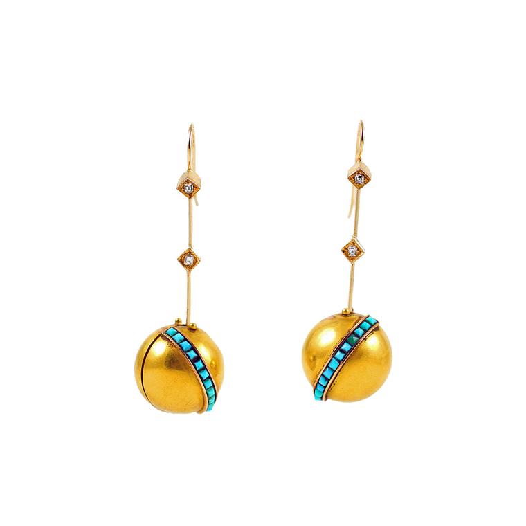 Glorious Antique Jewelry Victorian earrings