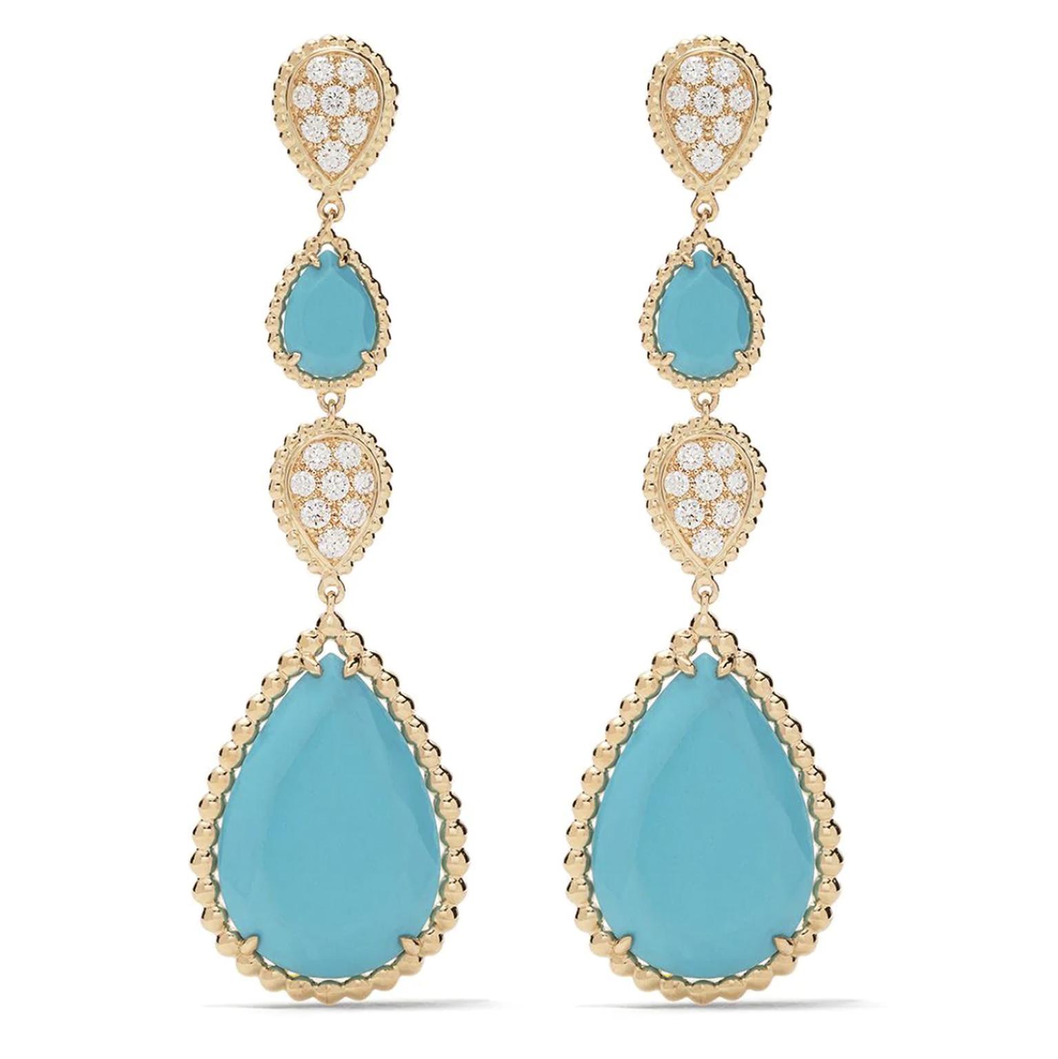 Turquoise earrings by Boucheron
