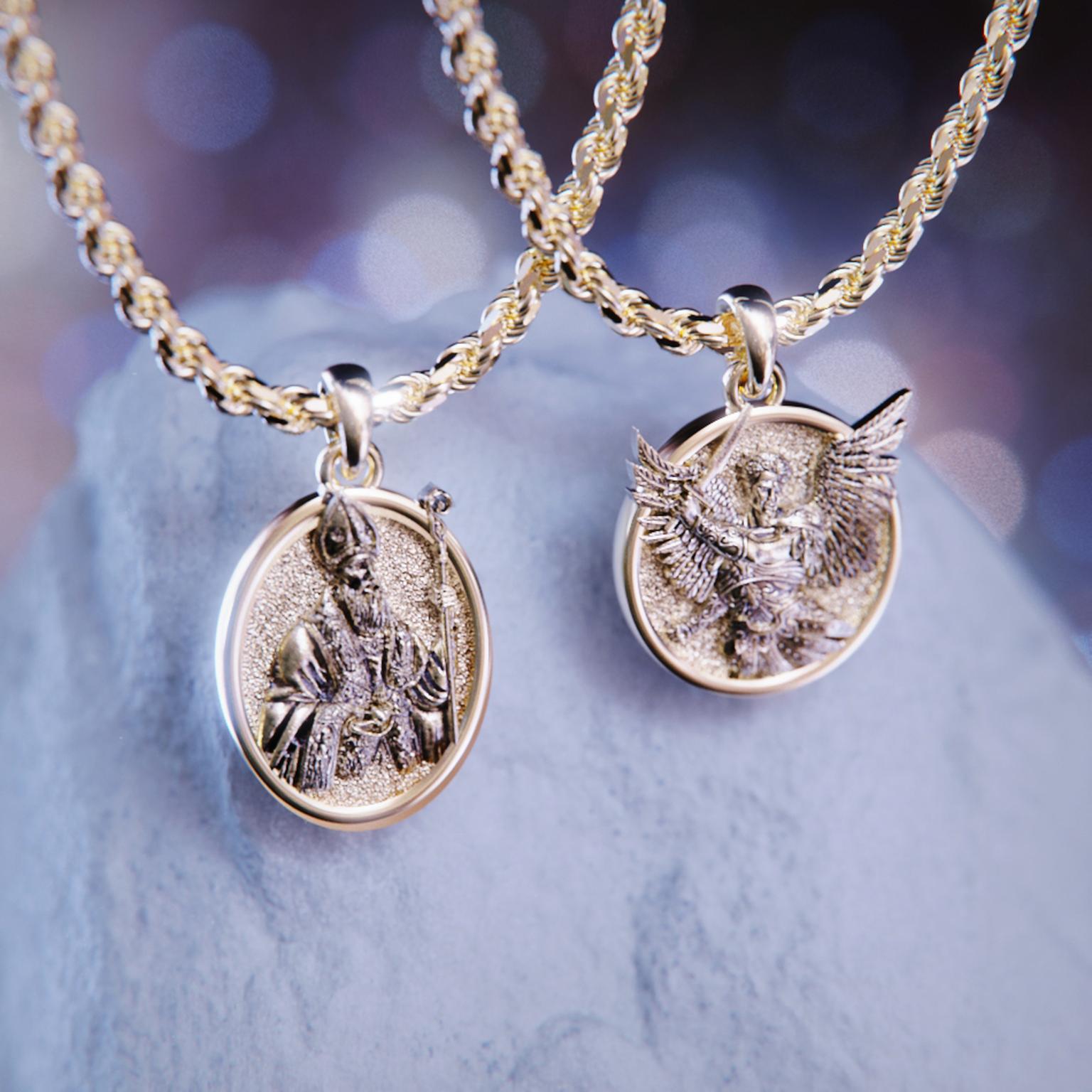 Solitaire x Alex Armen - Saint Gold Pendants