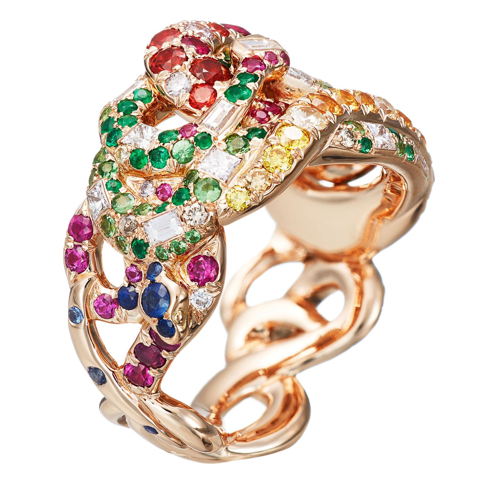 AENEA-Sarpa-Ring-4-Snakes-multicolor-gemstone