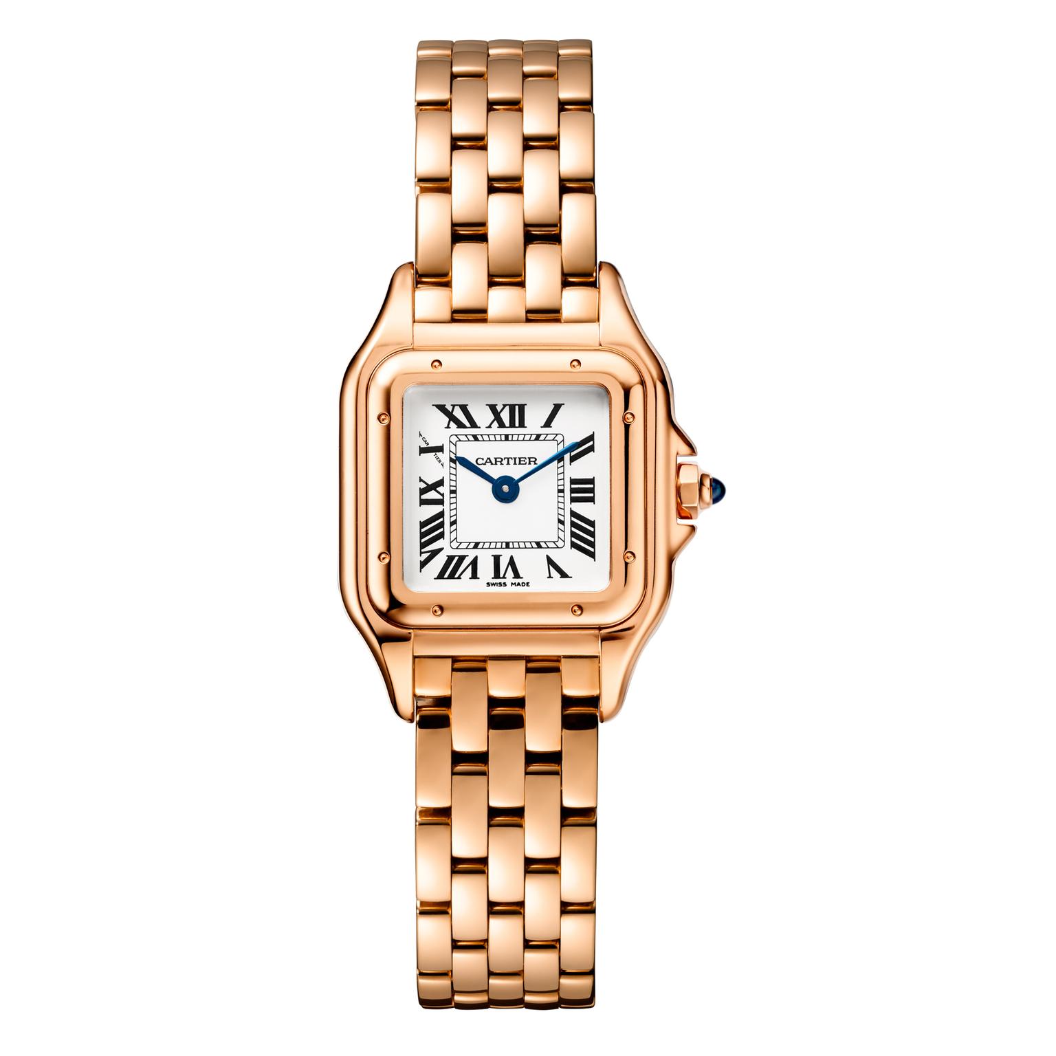 Small size Panthère de Cartier watch in rose gold 