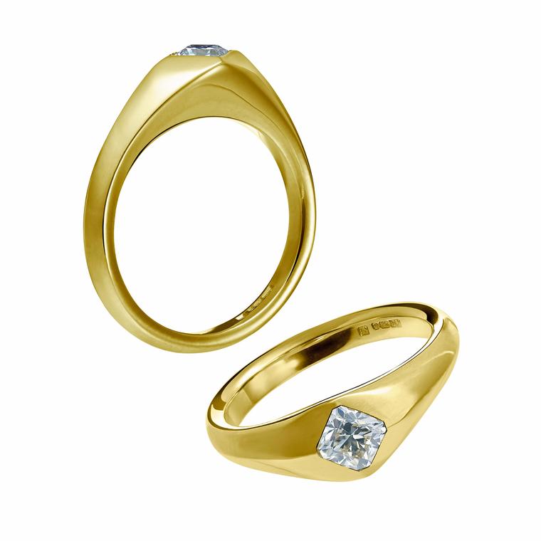 Arctic Circle Fairtrade yellow gold and diamond engagement rings