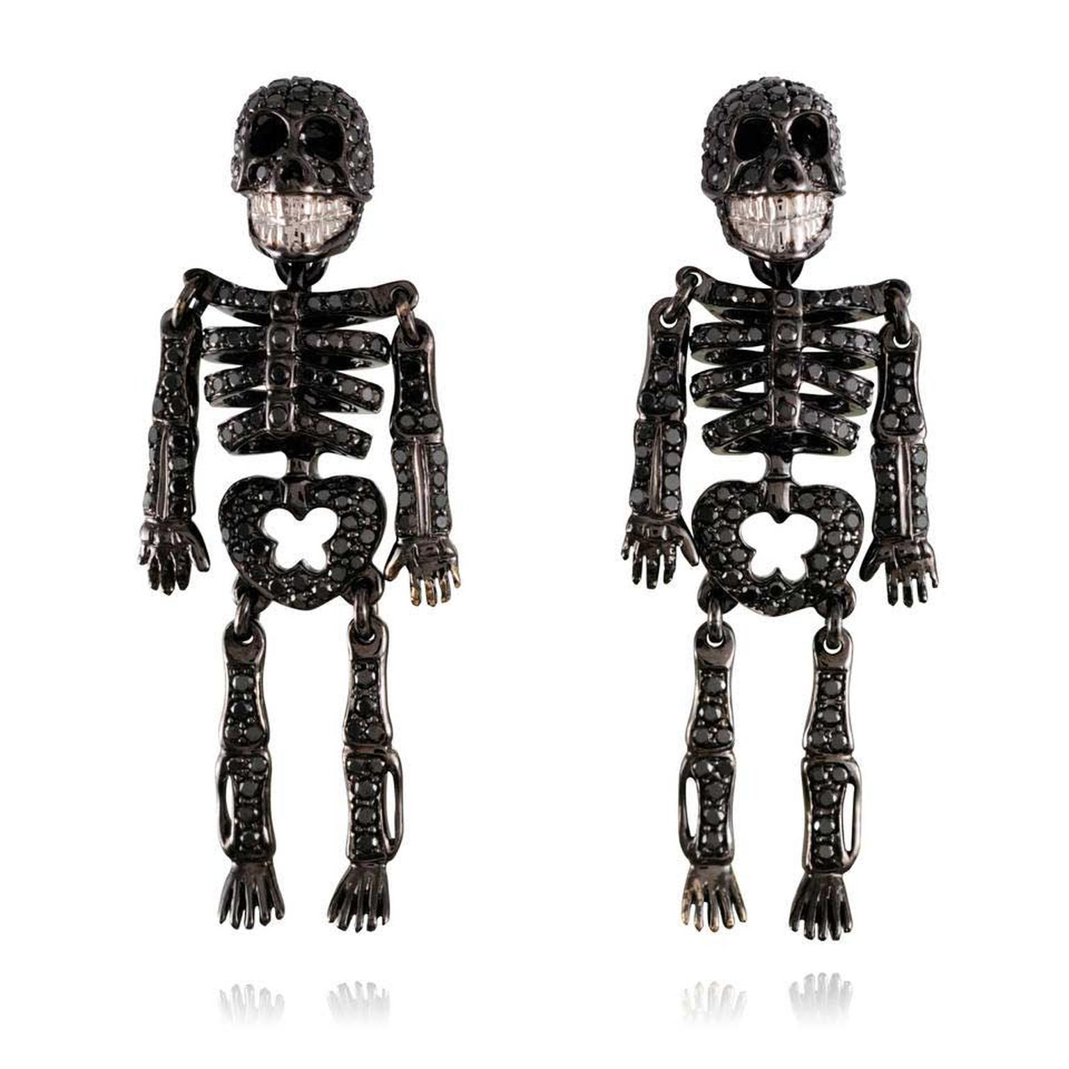 Lydia Courteille skeleton earrings