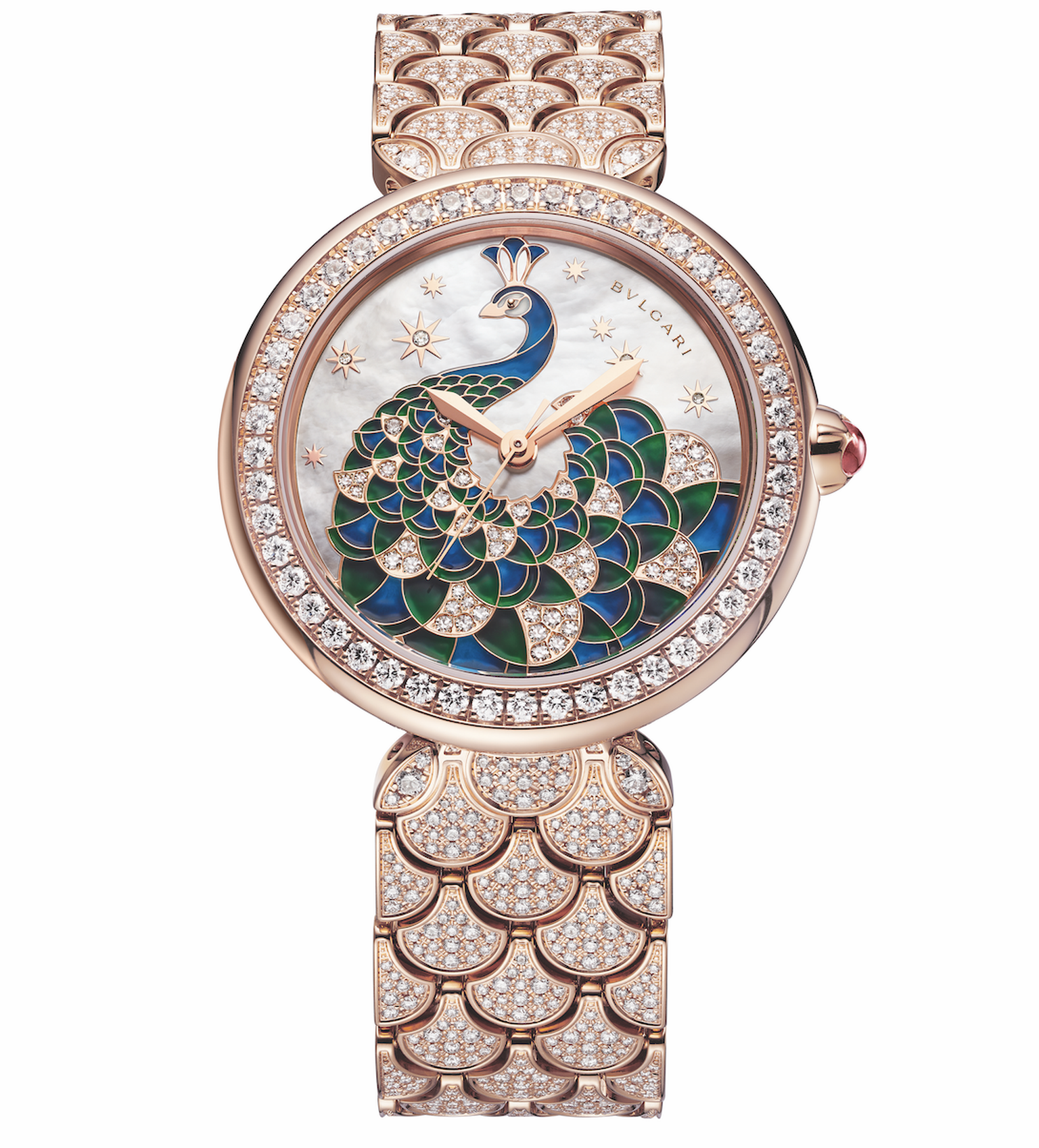 Divas Dream Peacock Diamonds by Bulgari on white