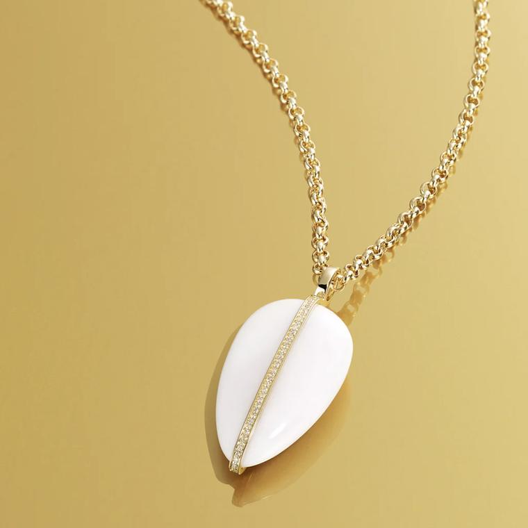 XL Diamond Pebble pendant by Bypariah