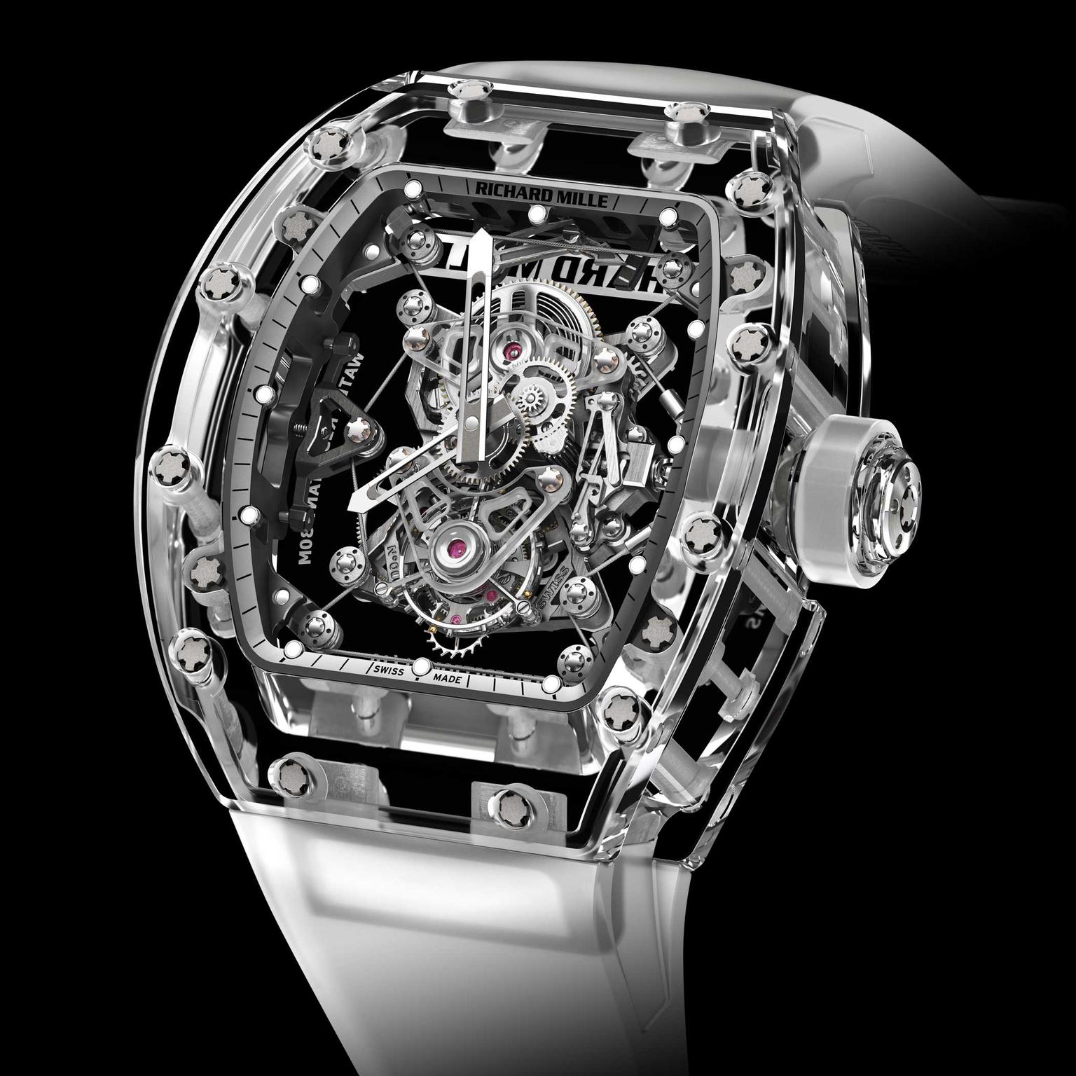 Richard Mille RM 56 02 sapphire tourbillon front