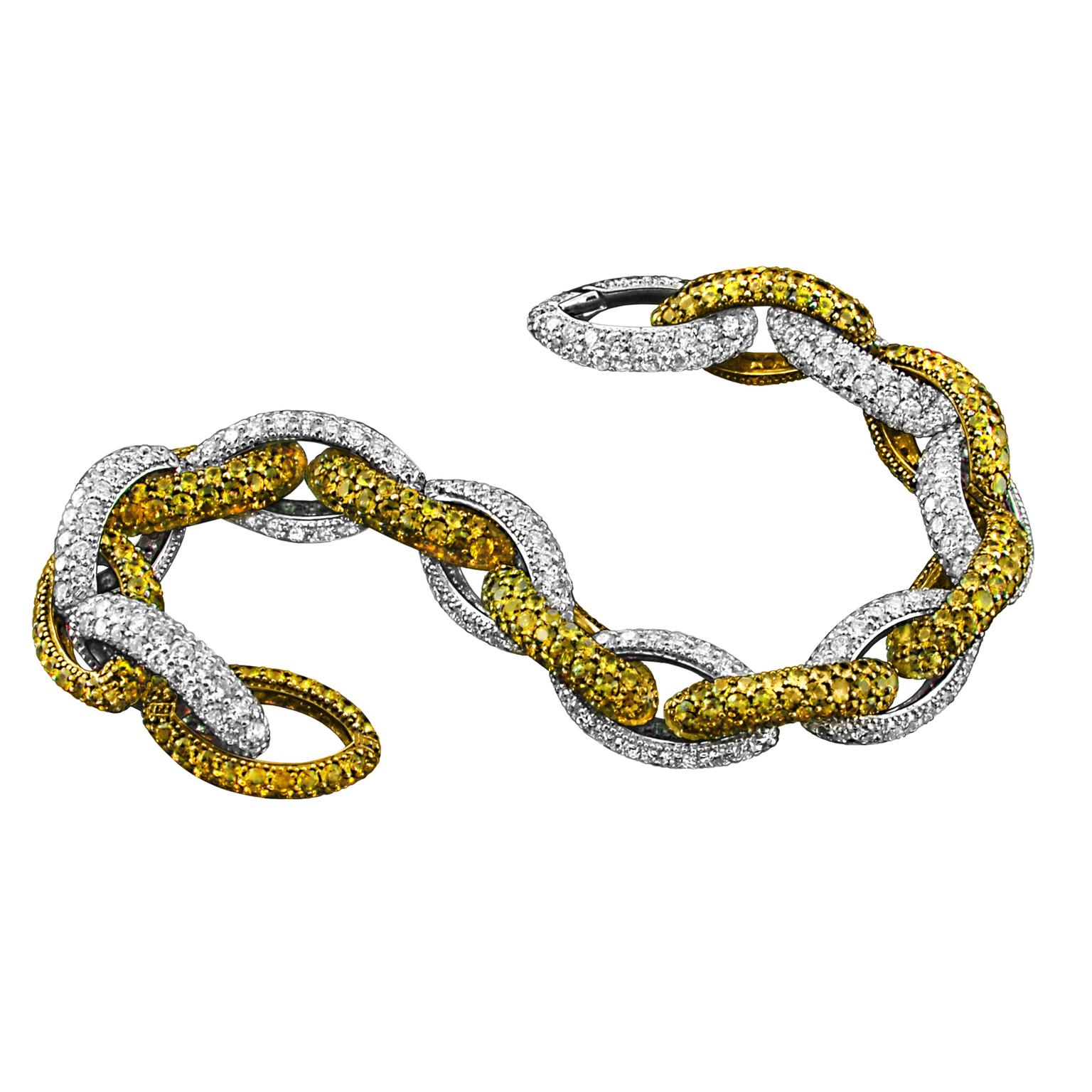 Avakian yellow sapphire Links bracelet