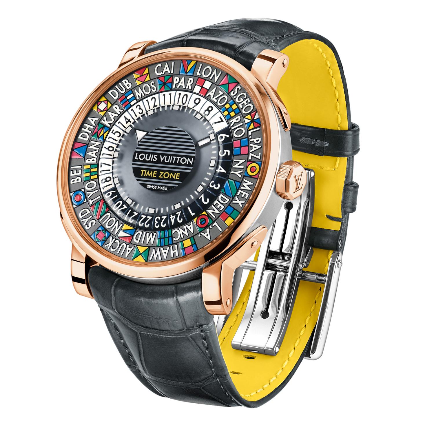 Escale Spin Time watch in rose gold, Louis Vuitton