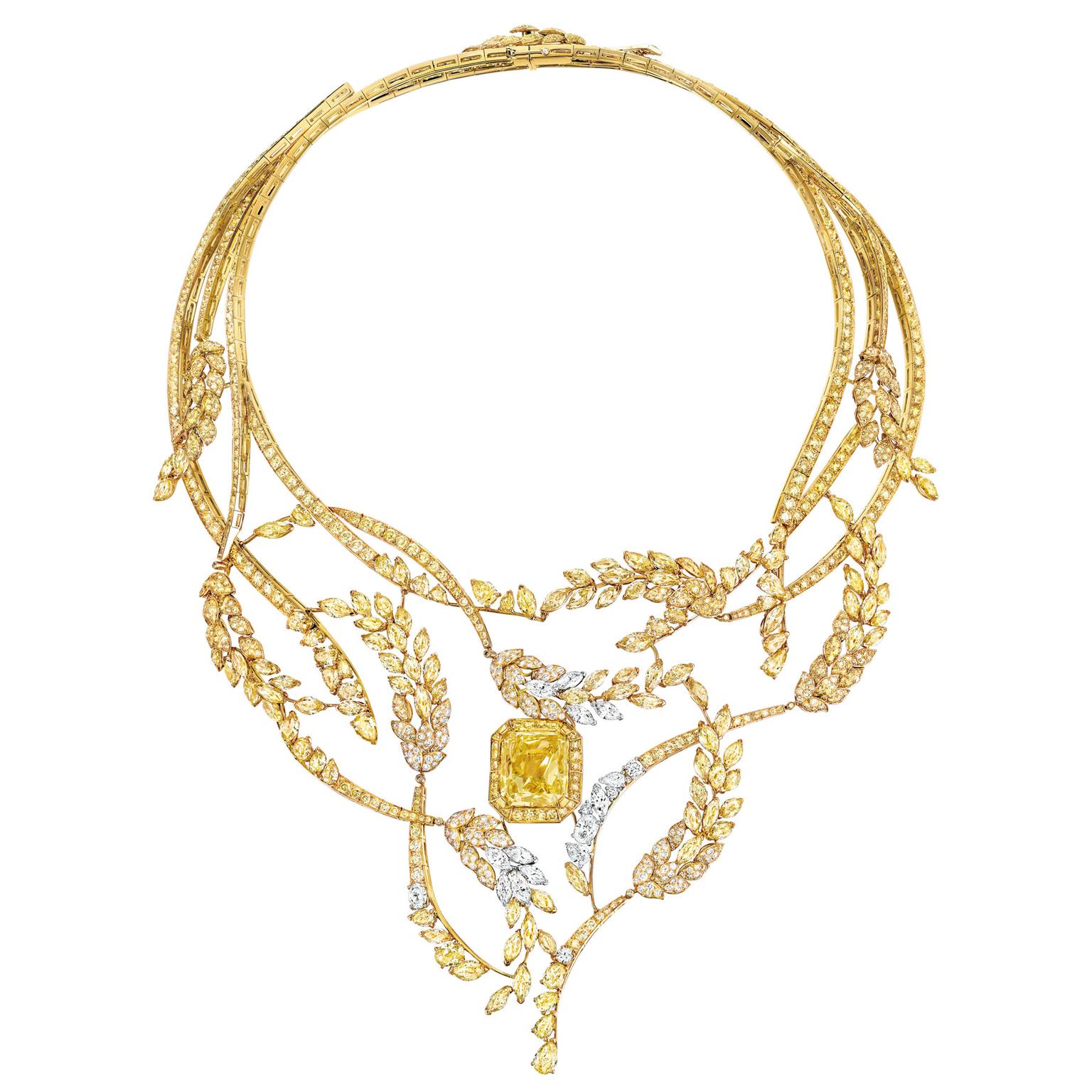Chanel Les Blés Fete des Moissons yellow diamond necklace