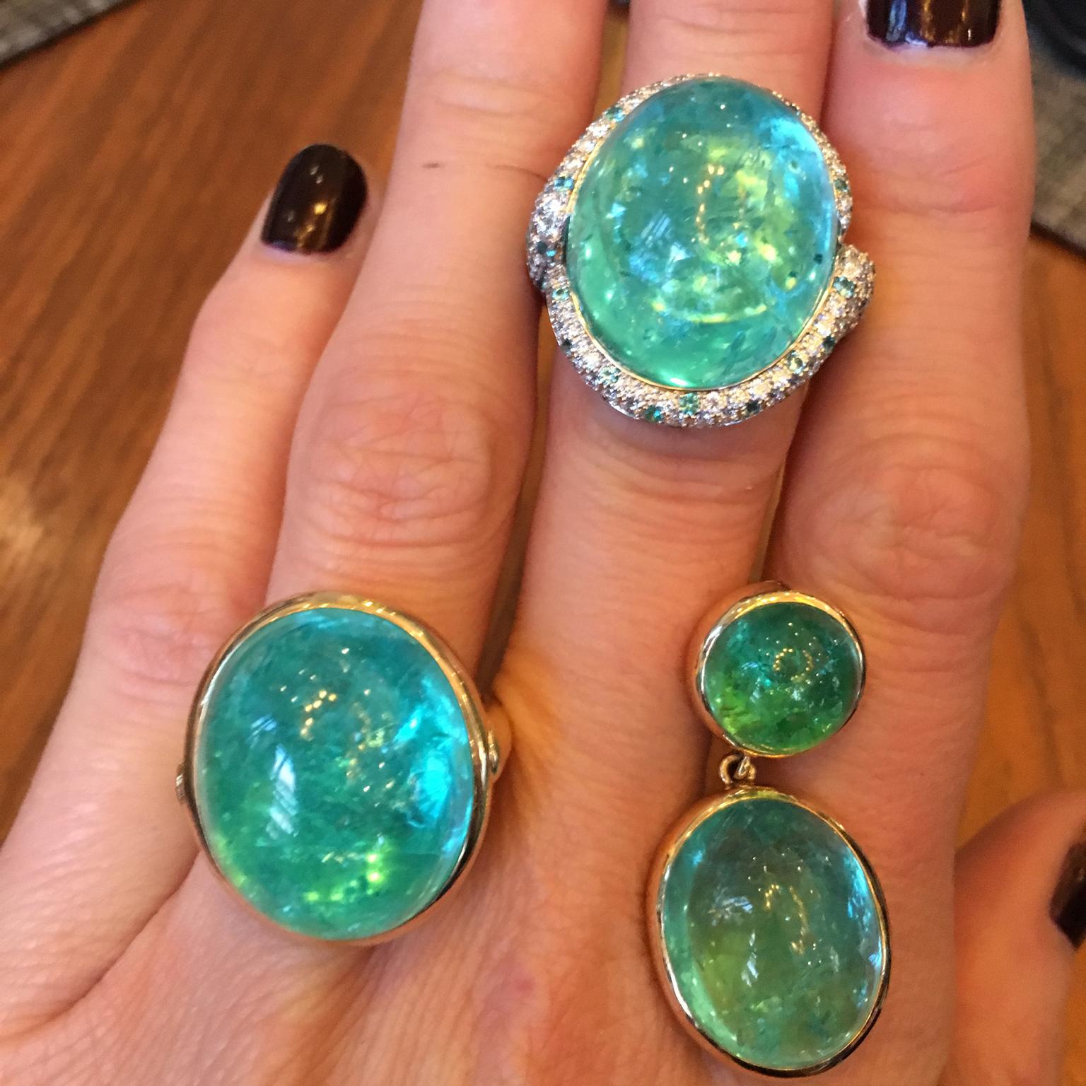 Doris Hangartner Paraiba-like tourmaline and Paraibas