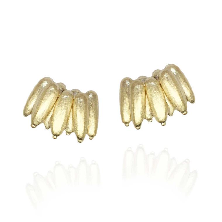 Carla Amorim yellow gold Banana studs