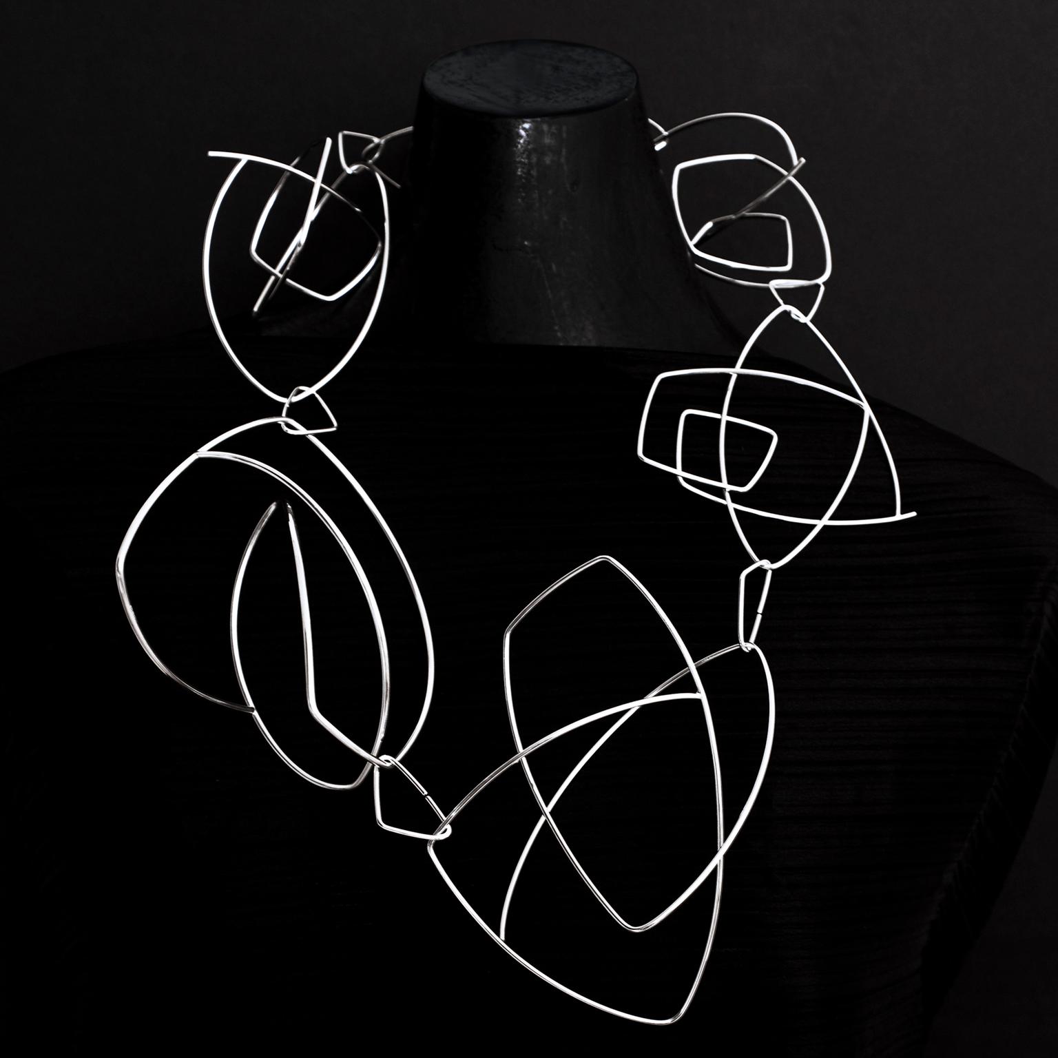 Ute Decker Geometric Poetry neckpiece