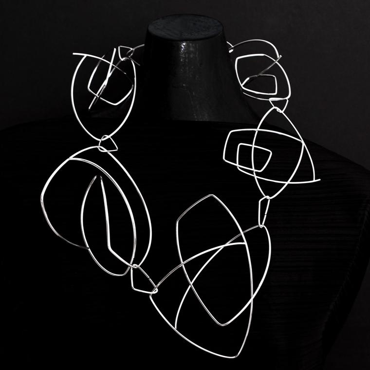 Ute Decker Geometric Poetry neckpiece