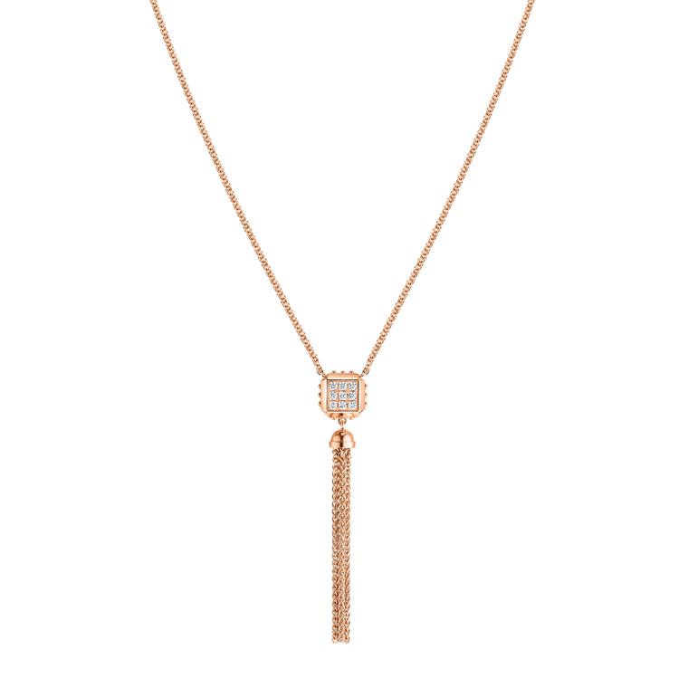 Louis Vuitton Emprise pendant necklace in pink gold with diamonds