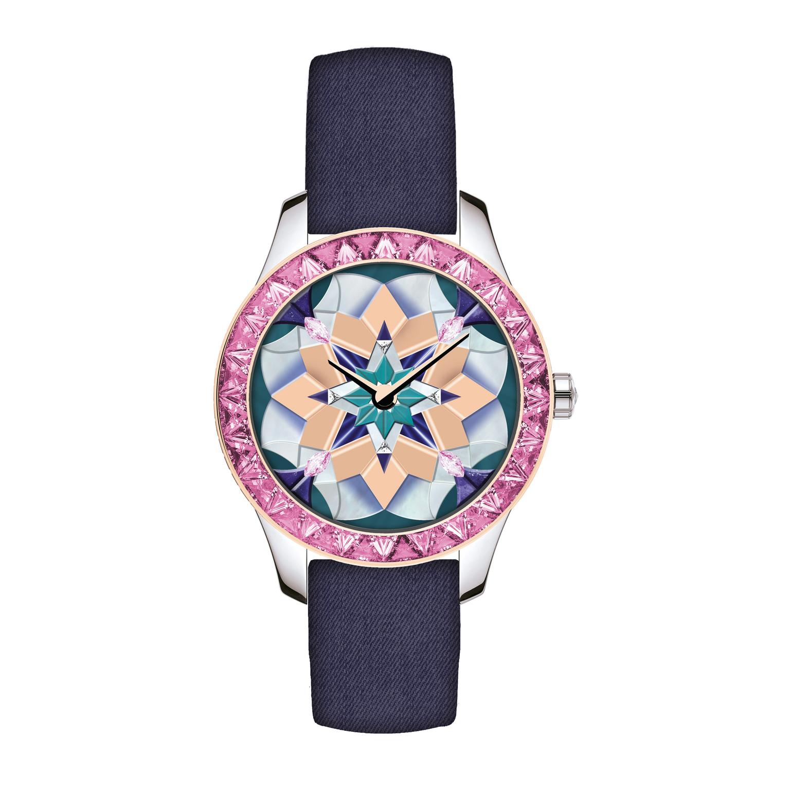 Dior Grand Soir KaleiDiorscope pink sapphire watch