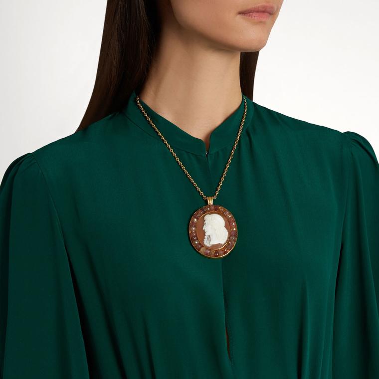 Brigid Blanco cameo necklace