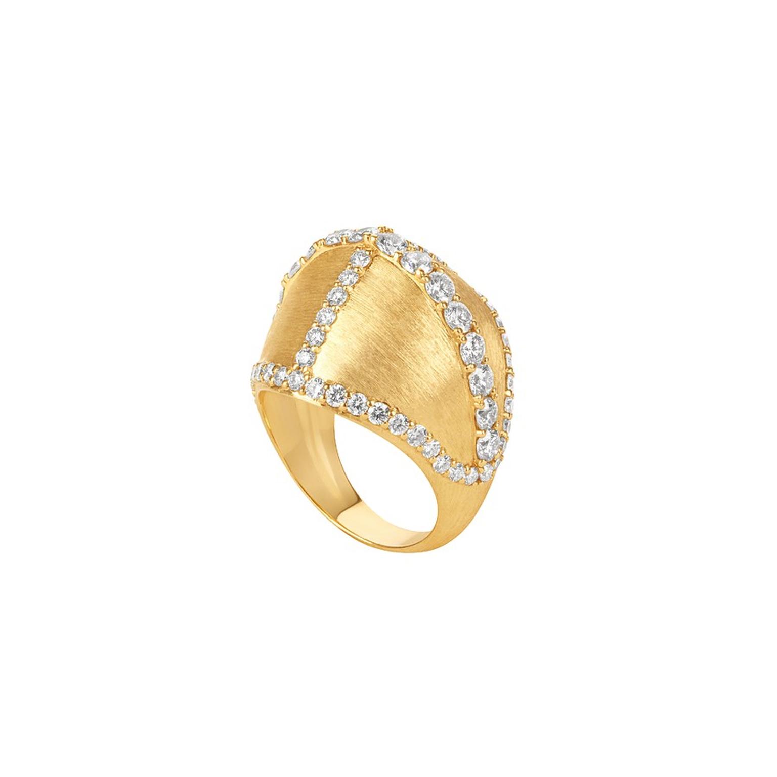 Ashaha Bague Kahina en or et diamants