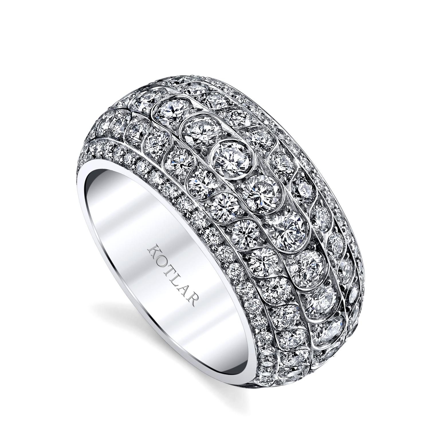 Harry Kotlar Scallop Artisan Pave band