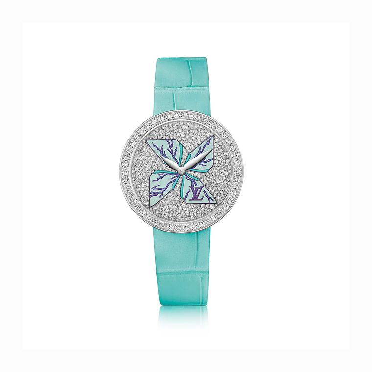 Louis Vuitton Cruise Ramage turquoise watch