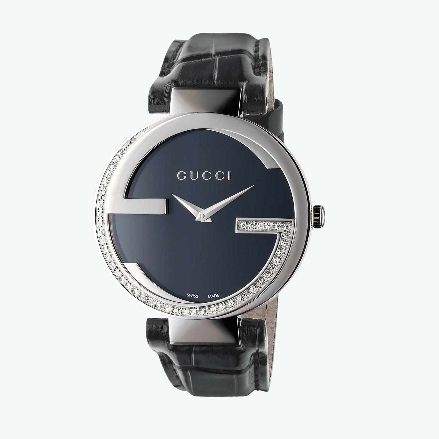 Gucci Interlocking G watch with 45 diamonds