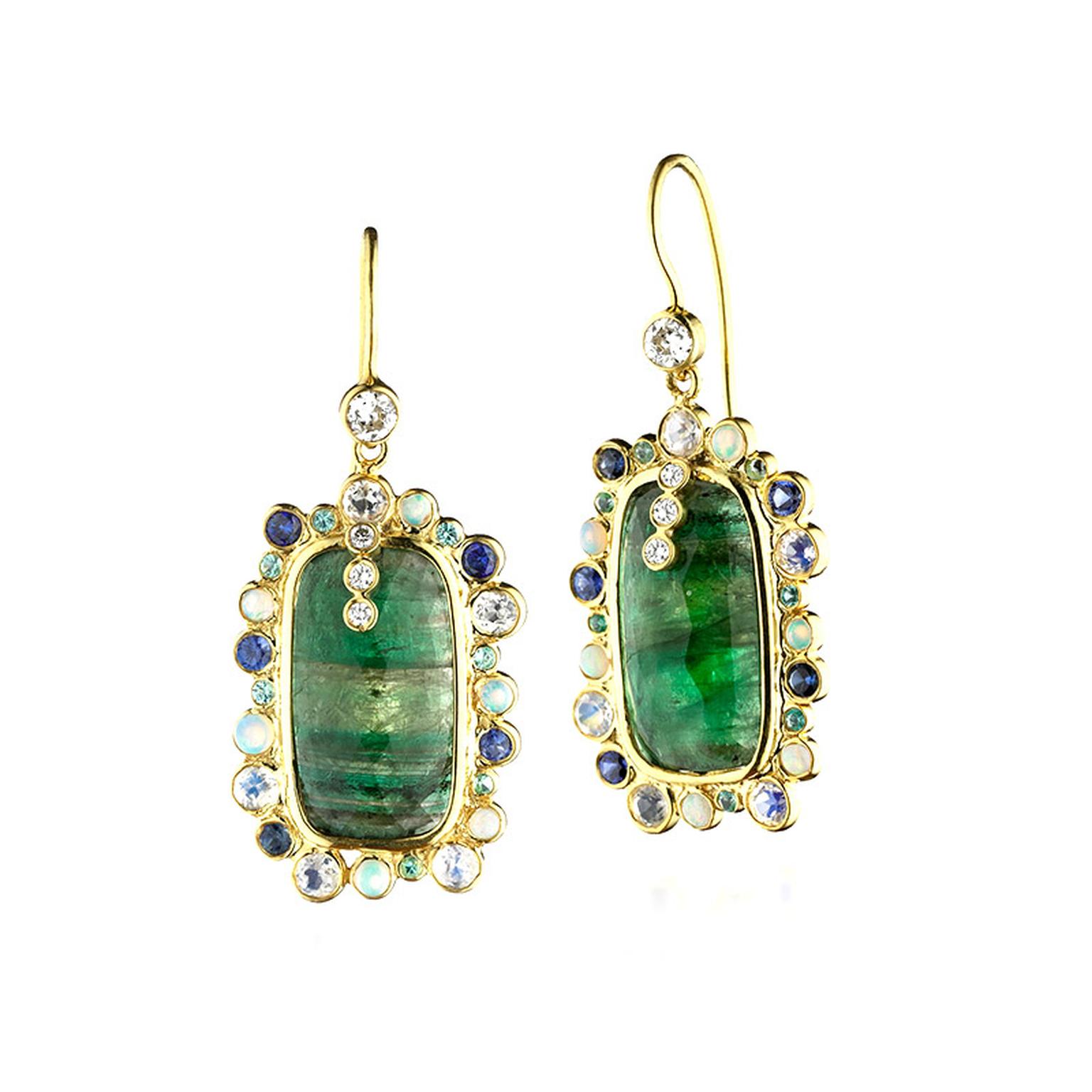 Malak Atut Zaiken Colombian emerald earrings