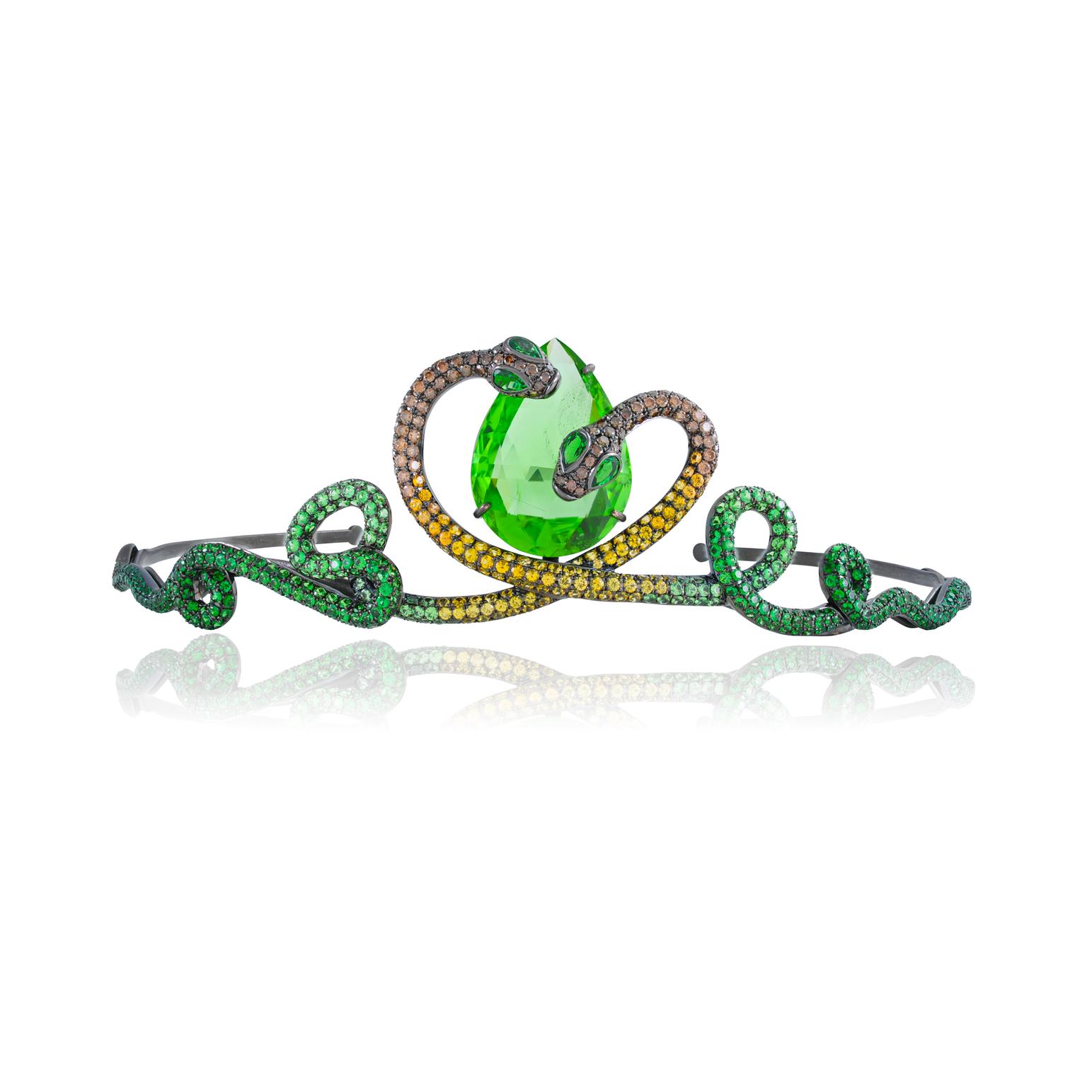 Lydia Courteille Queen of Sheba peridot tiara