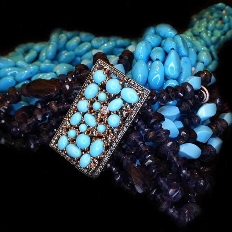 Fariña y Almuzara turquoise necklace