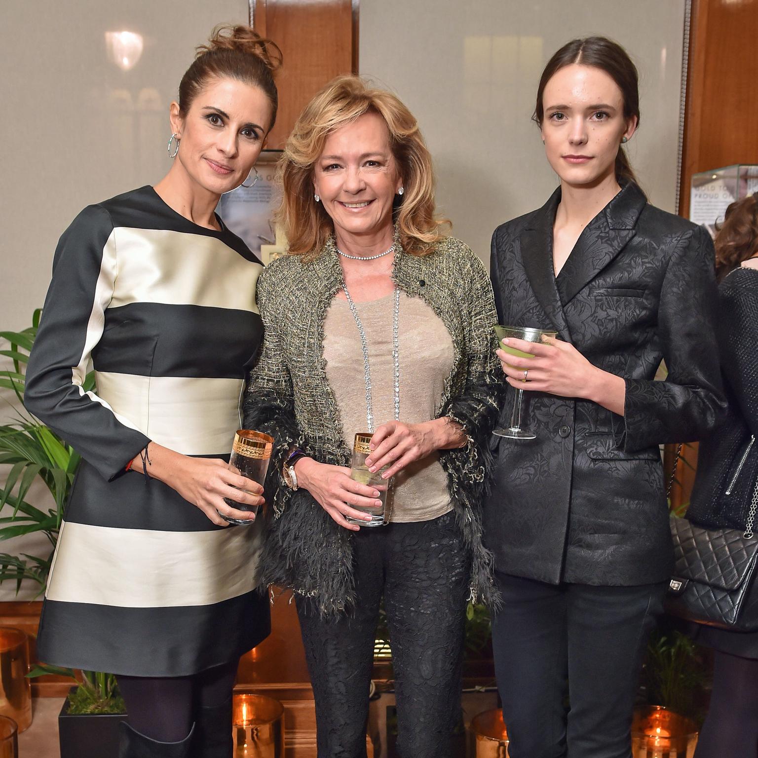 Livia Firth, Caroline Scheufele and actress Stacy Martin