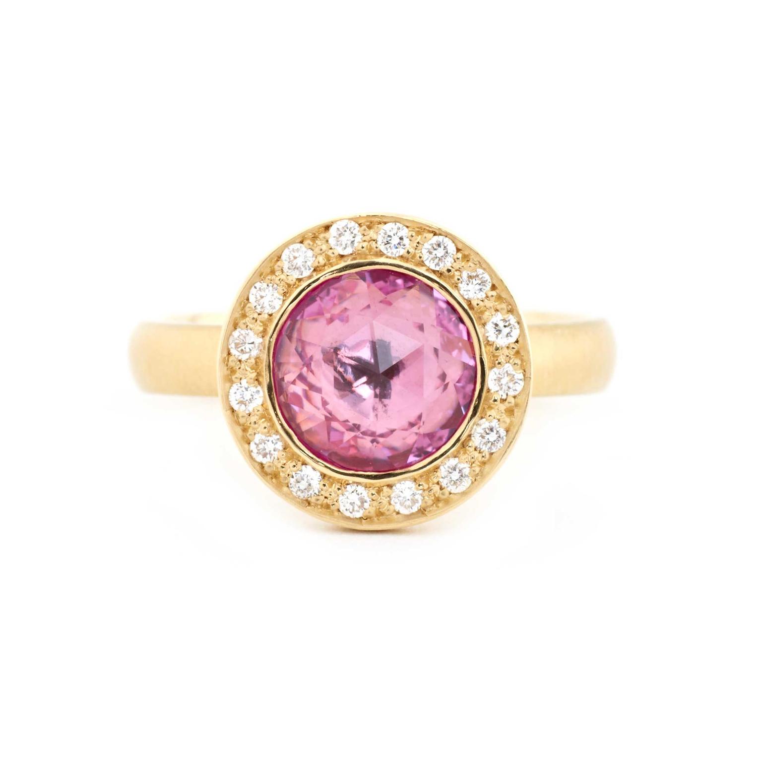 Anne Sportun pink sapphire ring