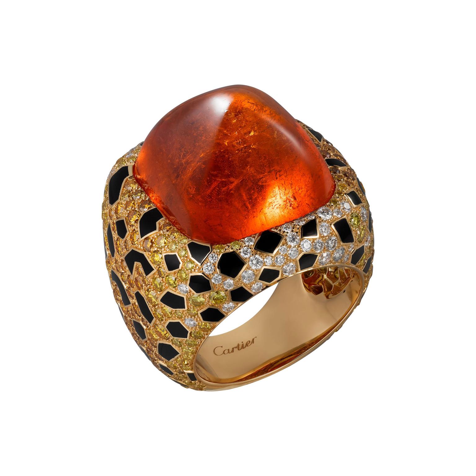 Cartier shop garnet ring