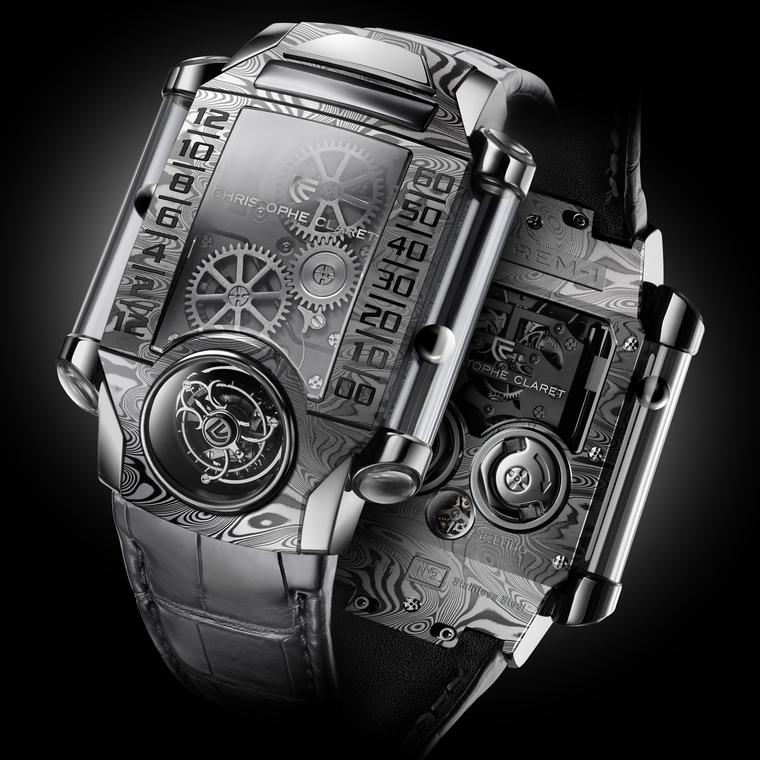 X-TREM-1 watch in Damascus steel