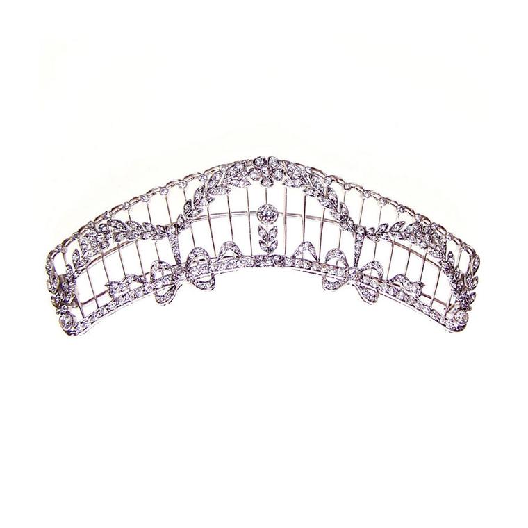 Sandra Cronan Belle Époque platinum diamond-set hair clip