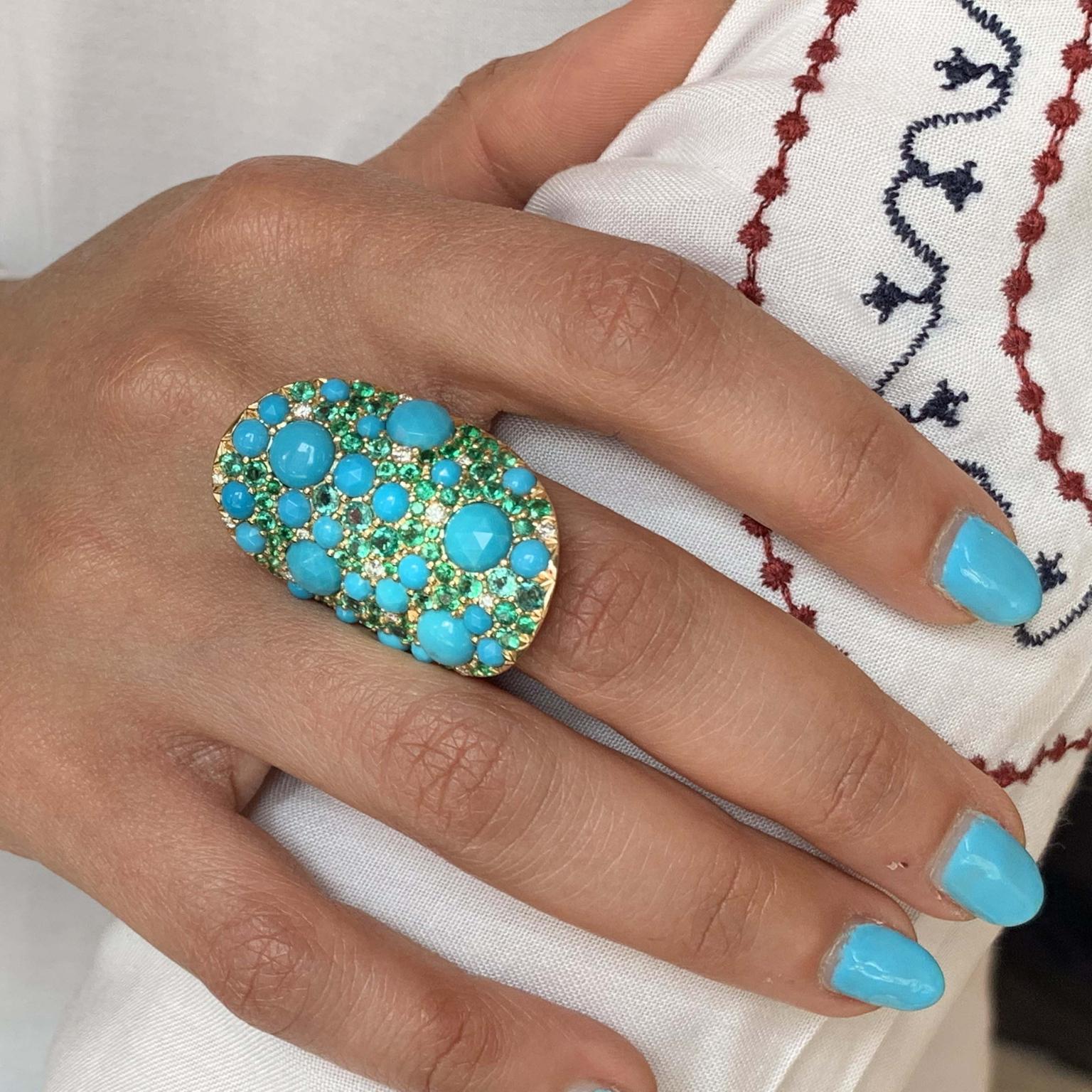 Turquoise Vault ring from Robinson Pelham