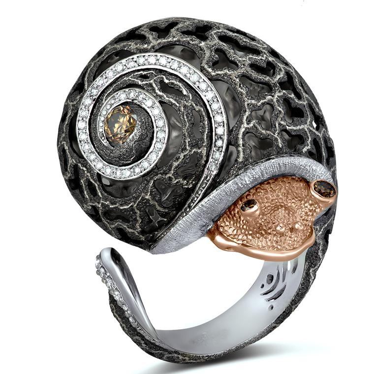 Codi The Snail Ring from Alex Soldier