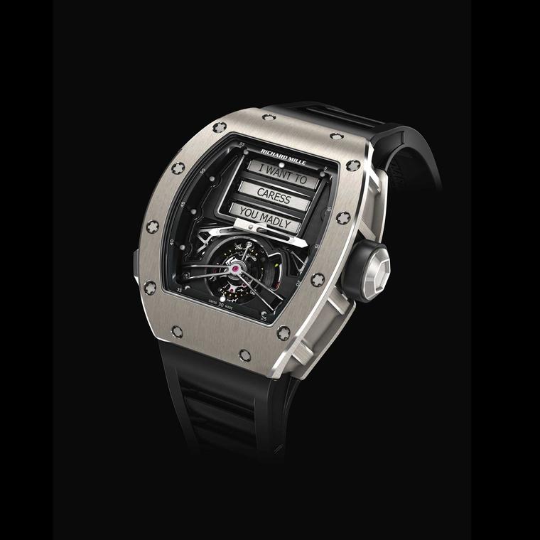 Keep your eye on the dial with seductive messages from Richard Mille's RM 69 Erotic Tourbillon