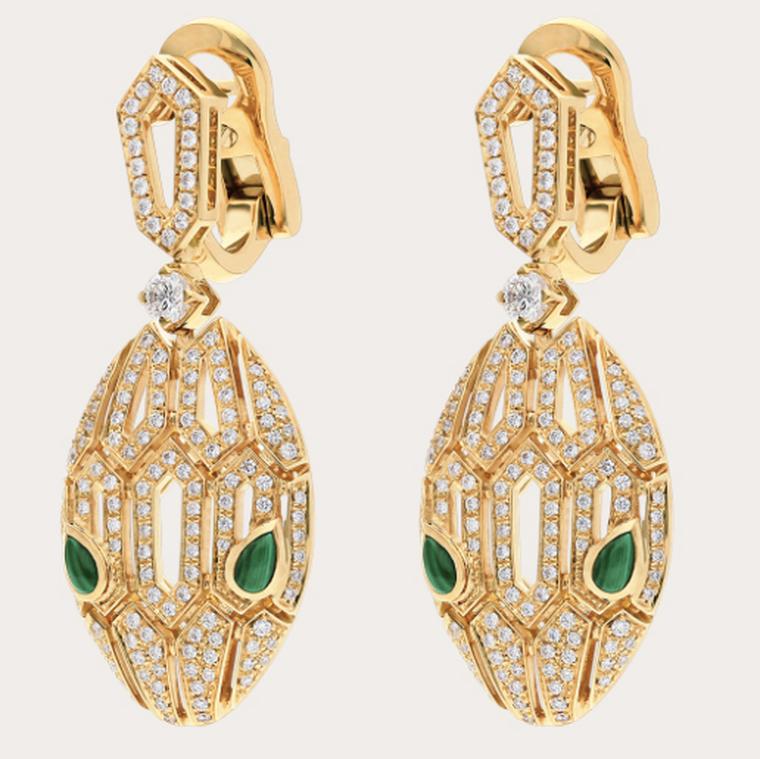 Serpenti earrrings by Bulgari