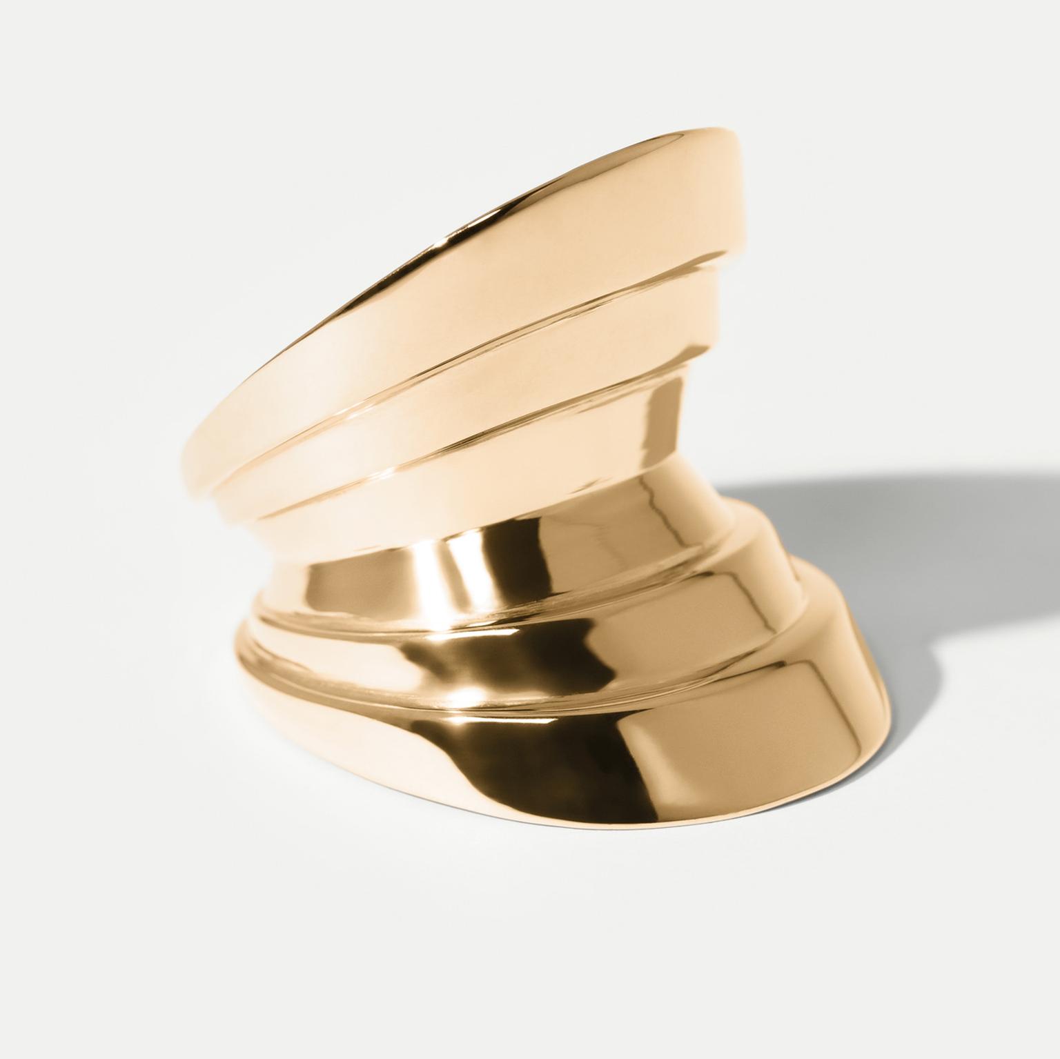 Hannah Martin Monumental Yellow Gold Arc Ring