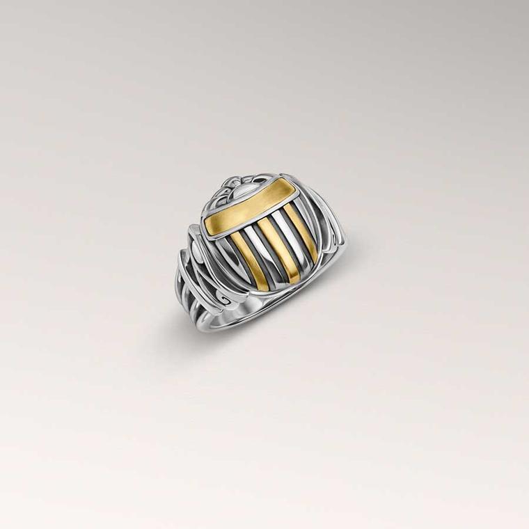 Azza Fahmy the Eye of Horus Scarab ring