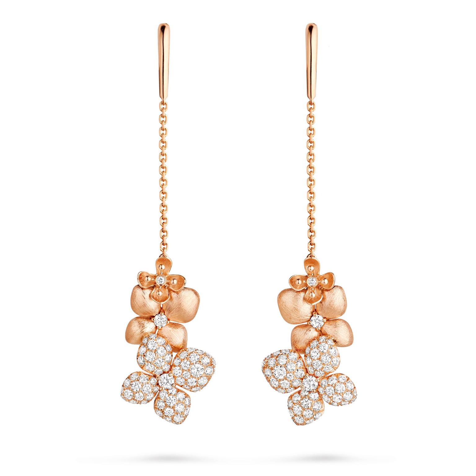 Chaumet Hortensia Astres D'or drop earrings