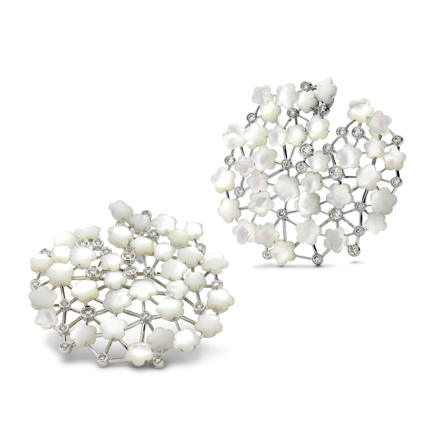 Fei Liu jewellery Asclepias earrings