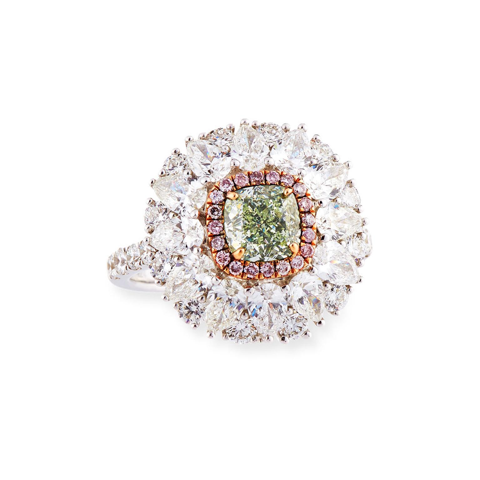 Alexander Laut green diamond ring