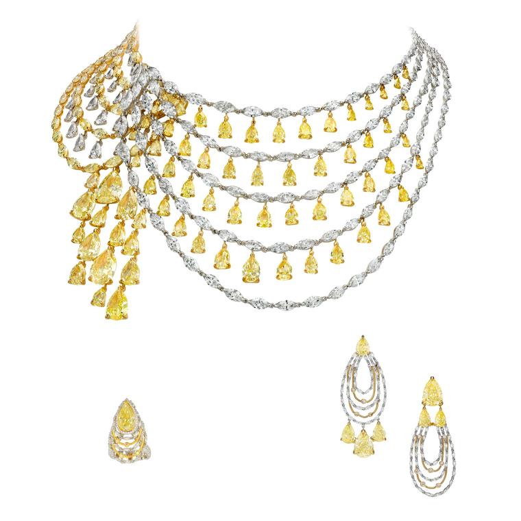 Boghossian Reverence Fancy yellow diamond parure