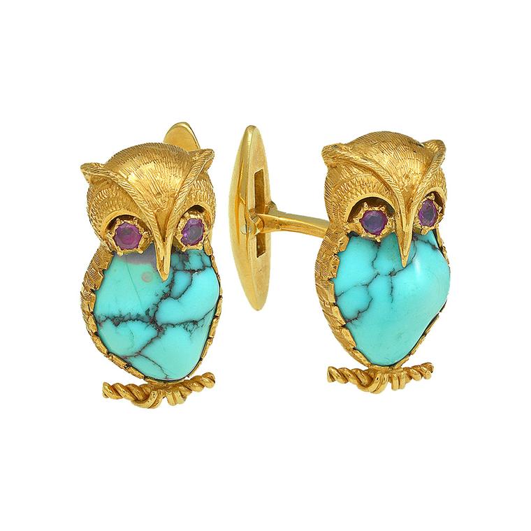 Alice Kwartler Owl cufflinks