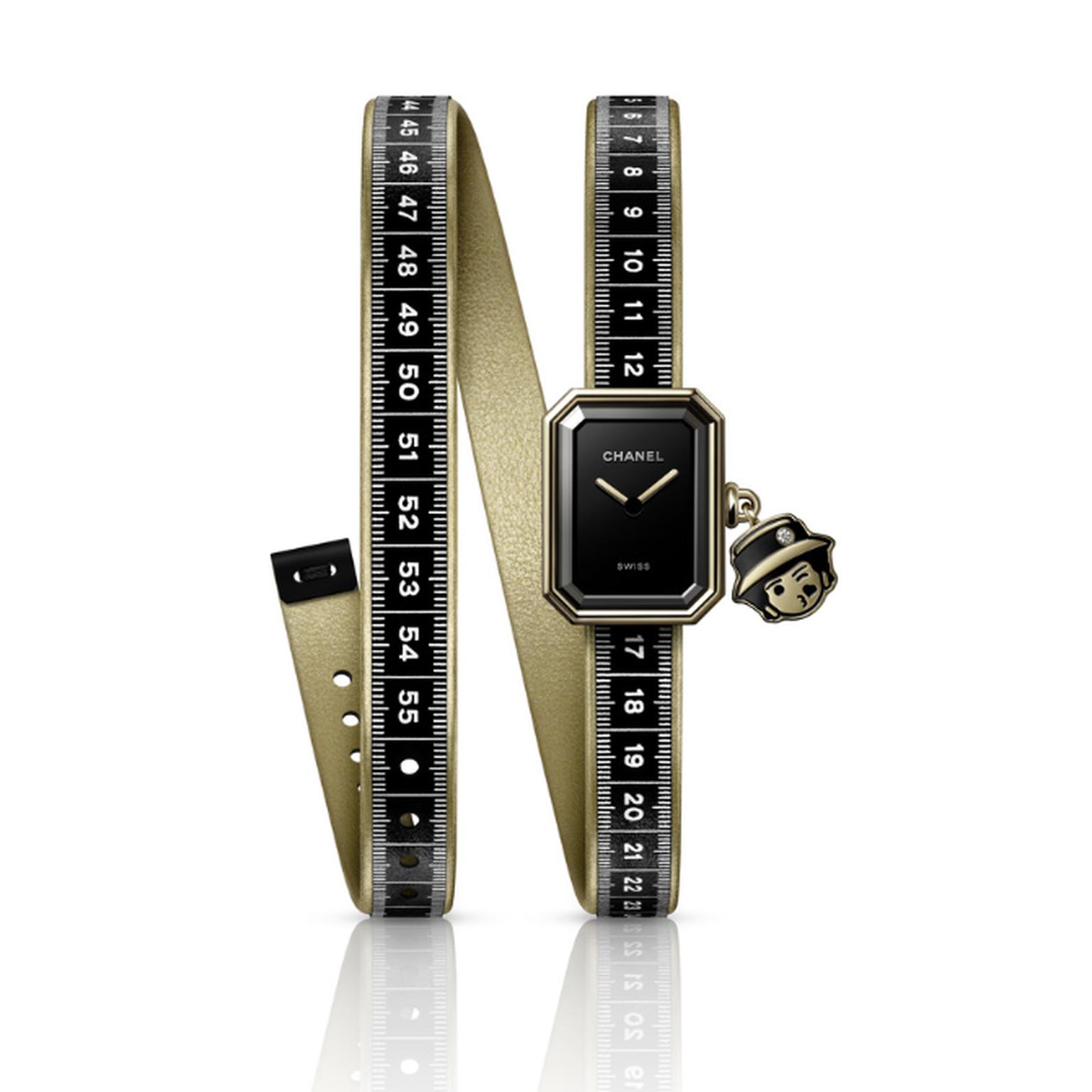 Première Ruban Couture watch by Chanel white