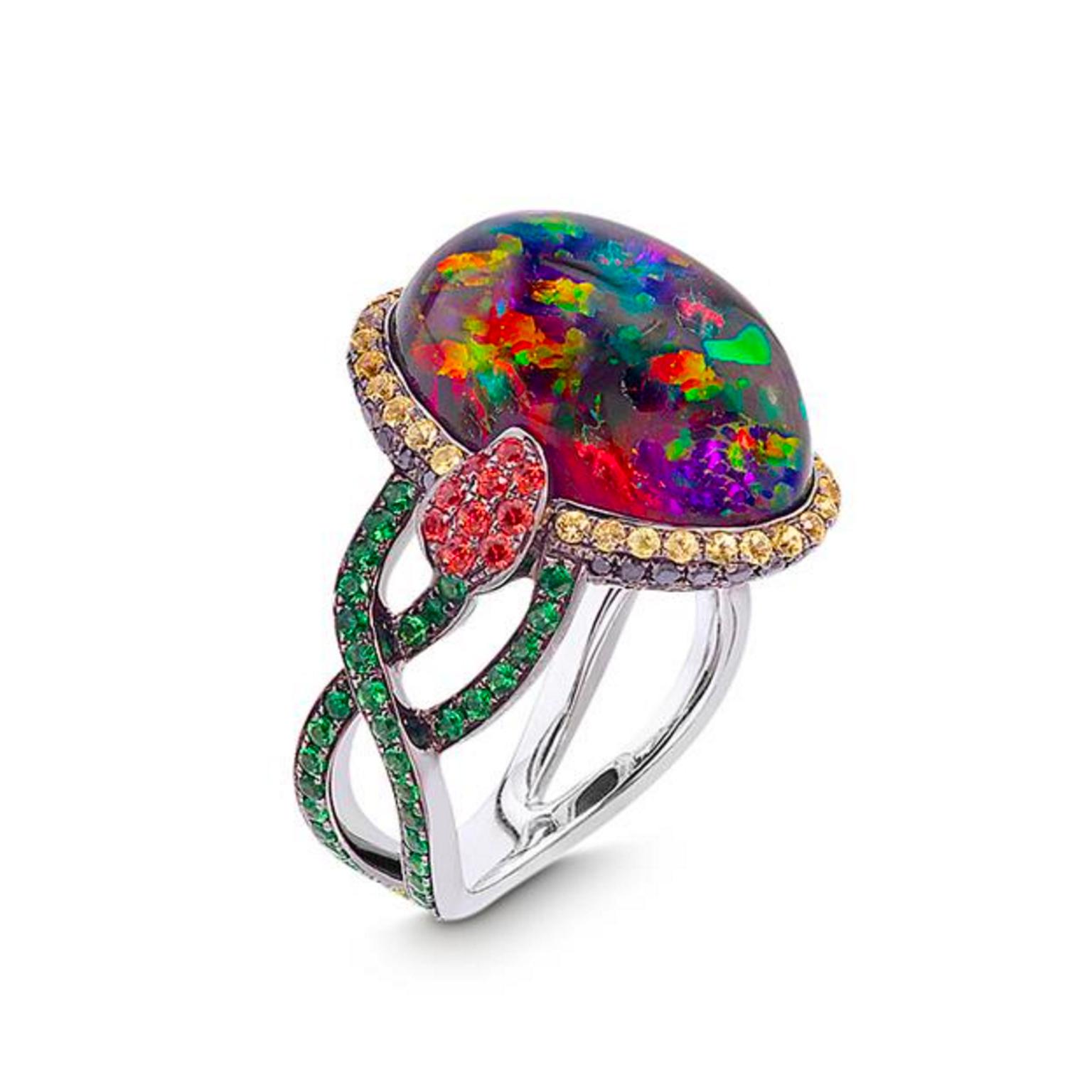 Katherine Jetter Femme Fatale Mexican anhydrous opal ring