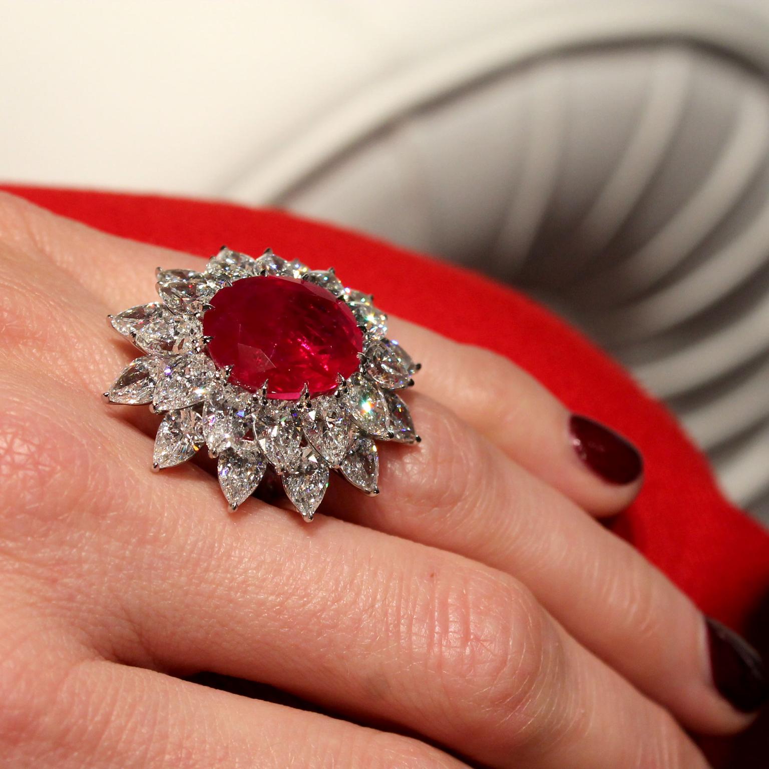 Bayco Burmese ruby ring