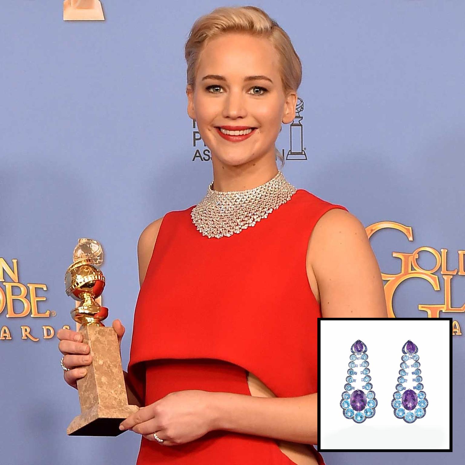 Red carpet predictions Jennifer Lawrence wearing Chopard