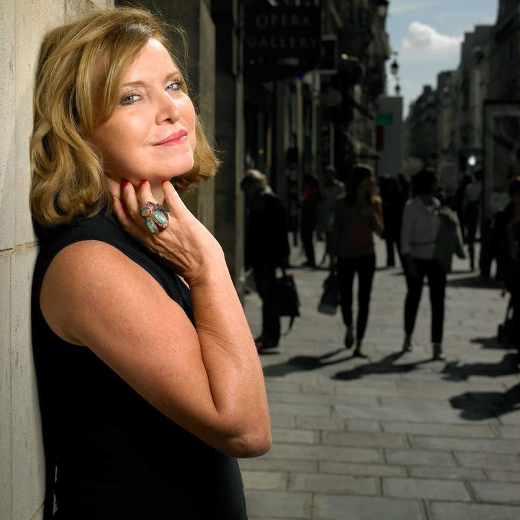 Lydia Courteille outside her Parisian boutique