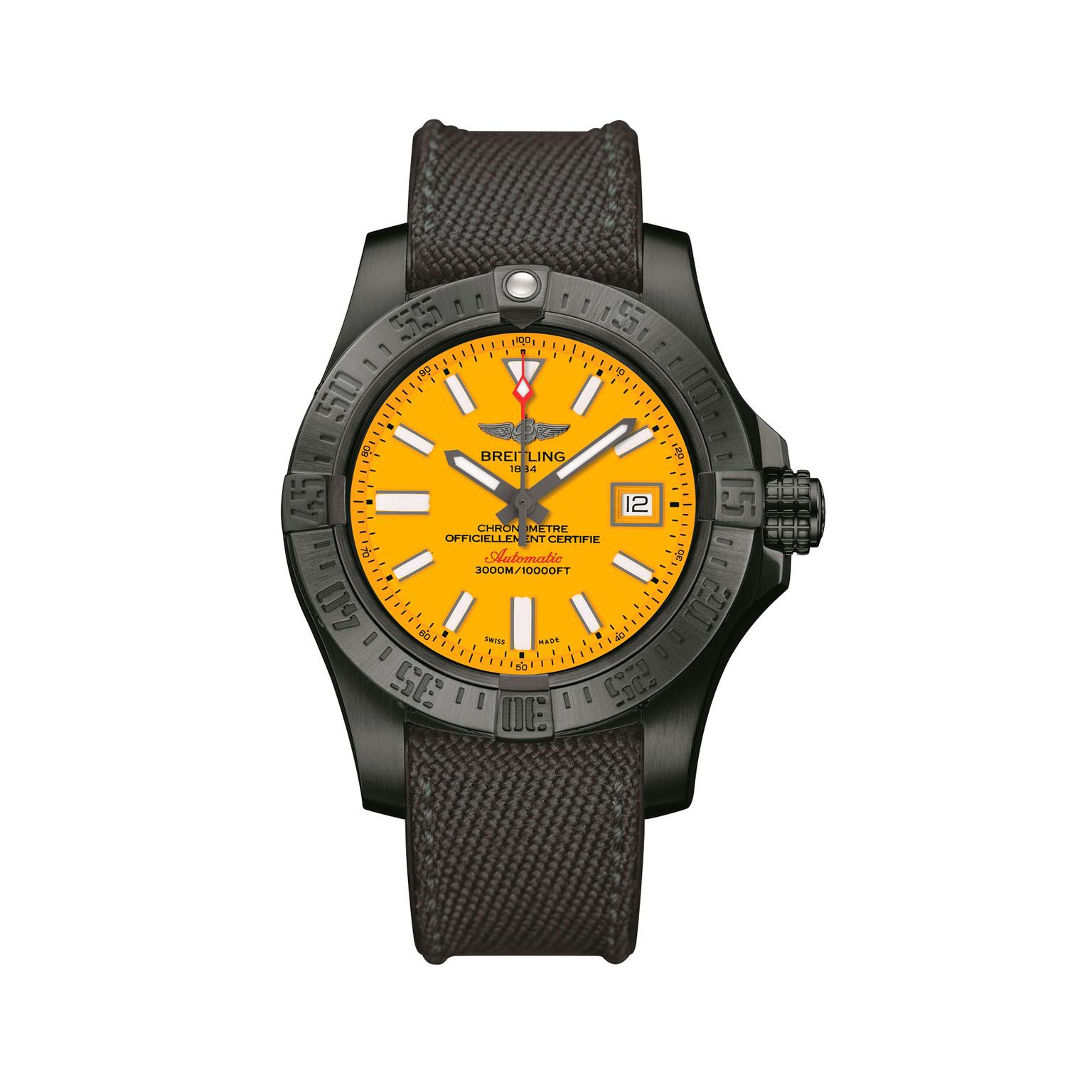 Breitling Avenger II Seawolf Blacksteel